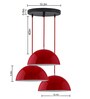 Numero Black Metal Cluster Hanging Light