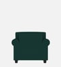 Numonk Velvet 1 Seater Sofa in Amazon Green Colour
