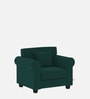 Numonk Velvet 1 Seater Sofa in Amazon Green Colour