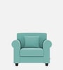 Numonk Velvet 1 Seater Sofa in Barmuda Aqua Colour