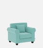 Numonk Velvet 1 Seater Sofa in Barmuda Aqua Colour