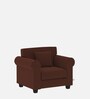Numonk Velvet 1 Seater Sofa in Chocolate Brown Colour