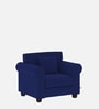 Numonk Velvet 1 Seater Sofa in Indigo Blue Colour