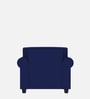 Numonk Velvet 1 Seater Sofa in Indigo Blue Colour