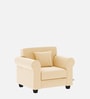 Numonk Velvet 1 Seater Sofa in Sandy Beige Colour