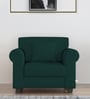 Numonk Velvet 1 Seater Sofa in Amazon Green Colour
