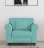 Numonk Velvet 1 Seater Sofa in Barmuda Aqua Colour