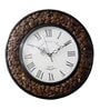 Nut Shell Wooden Roman Dial Analog Wall Clock