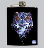 Geometric Owl 207 ML Hip Flask