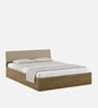 Nuvano King Size Bed With Box Storage In Melamine Finish
