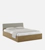 Nuvano King Size Bed With Box Storage In Melamine Finish