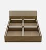 Nuvano King Size Bed With Box Storage In Melamine Finish