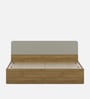 Nuvano King Size Bed With Box Storage In Melamine Finish