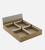 Nuvano King Size Bed With Box Storage In Melamine Finish