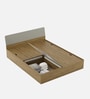 Nuvano King Size Bed With Box Storage In Melamine Finish