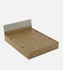 Nuvano Queen Size Bed With Box Storage In Melamine Finish