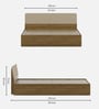 Nuvano Queen Size Bed With Box Storage In Melamine Finish