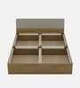 Nuvano Queen Size Bed With Box Storage In Melamine Finish