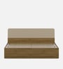 Nuvano Queen Size Bed With Box Storage In Melamine Finish