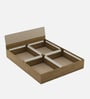 Nuvano Queen Size Bed With Box Storage In Melamine Finish