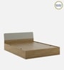 Nuvano Queen Size Bed With Box Storage In Melamine Finish