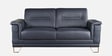 Nyke Leather 3 Seater Sofa in Blue Colour