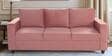 Nyson Velvet 3 Seater Sofa In Blush Pink Color