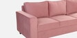 Nyson Velvet 3 Seater Sofa In Blush Pink Color