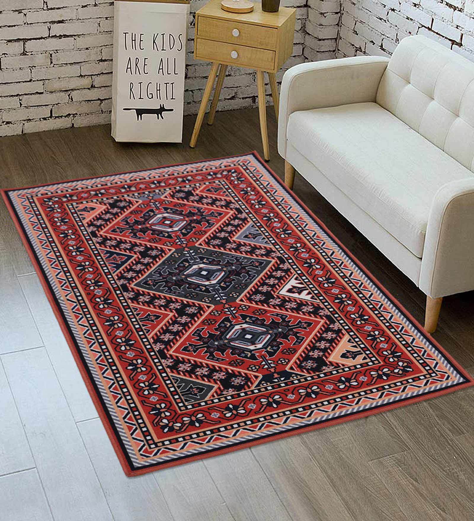 Buy Traditional Pattern Nylon Machine Made 3 X 5 Feet Carpet By ...