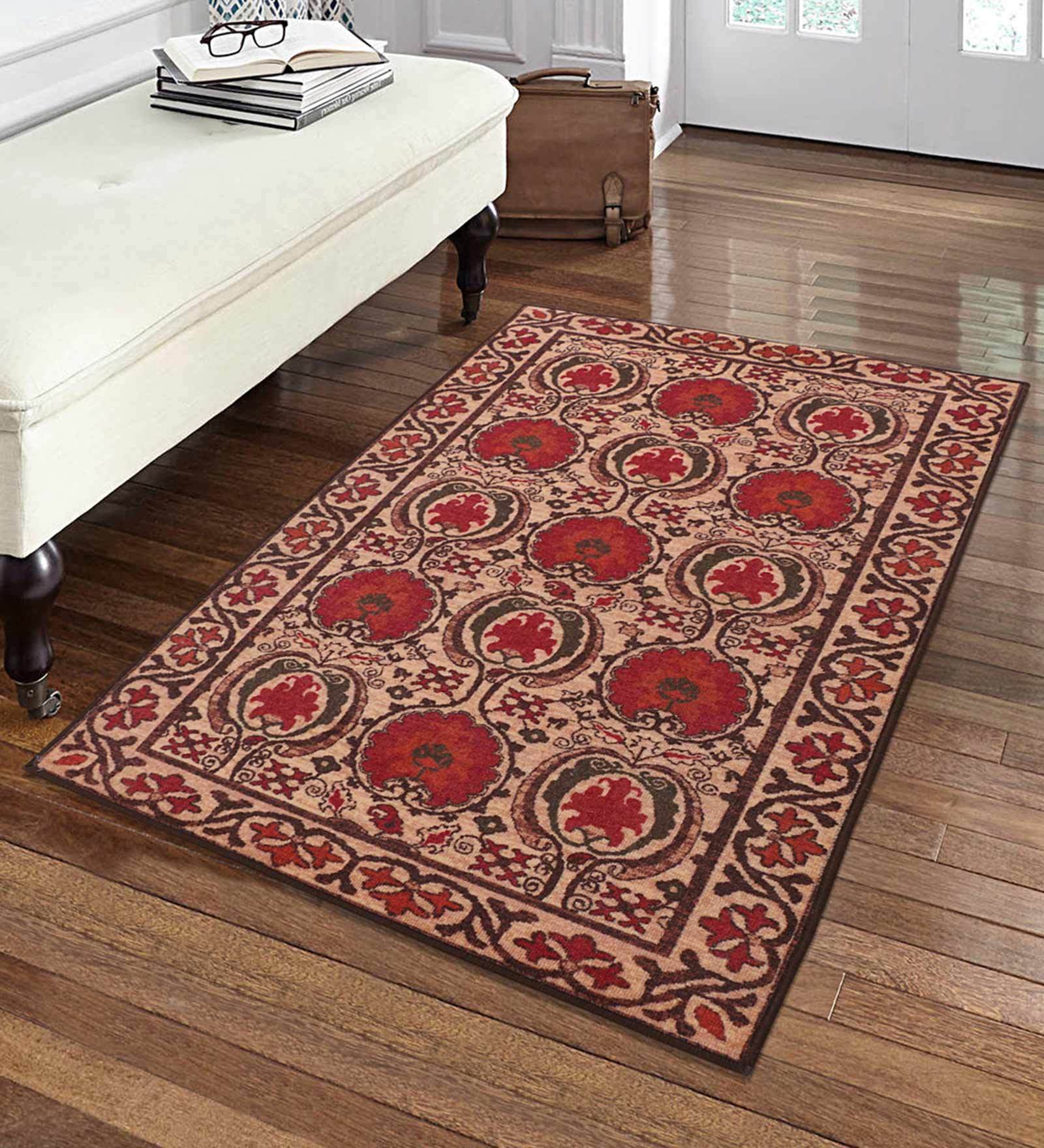 Traditional Pattern Nylon Machine Made 3 X 5 Feet Carpet