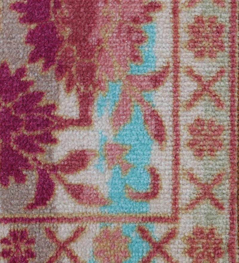 Buy Red Nylon Vintage 4 x 6 Feet Machine Made Carpet by Rugsmith Online 4 ft x 6 ft Persian