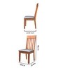 Ny American Dining Chair In Brown & Black Finish