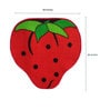 Red Abstract Nylon 28 x 18 Inches Kids Floor Mat