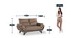 Oakland 2 Seater Sofa in Brown Colour