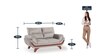 Oakland 2 Seater Sofa in Grey Colour