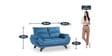 Oakland 2 Seater Sofa in Blue Colour