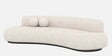 Oakridge Boucle Fabric 3 Seater Sofa in Off-White Color