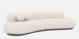Oakridge Boucle Fabric 4 Seater Sofa in Off-White Color