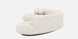 Oakridge Boucle Fabric C Shape Corner Sofa in Off-White Color