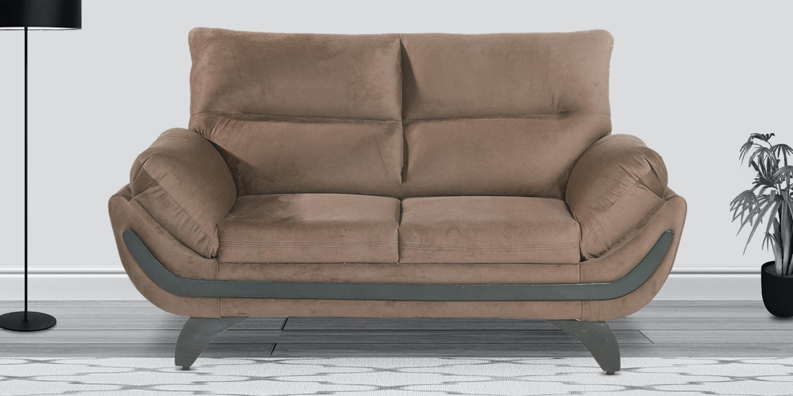 Oakland 2 Seater Sofa in Brown Colour