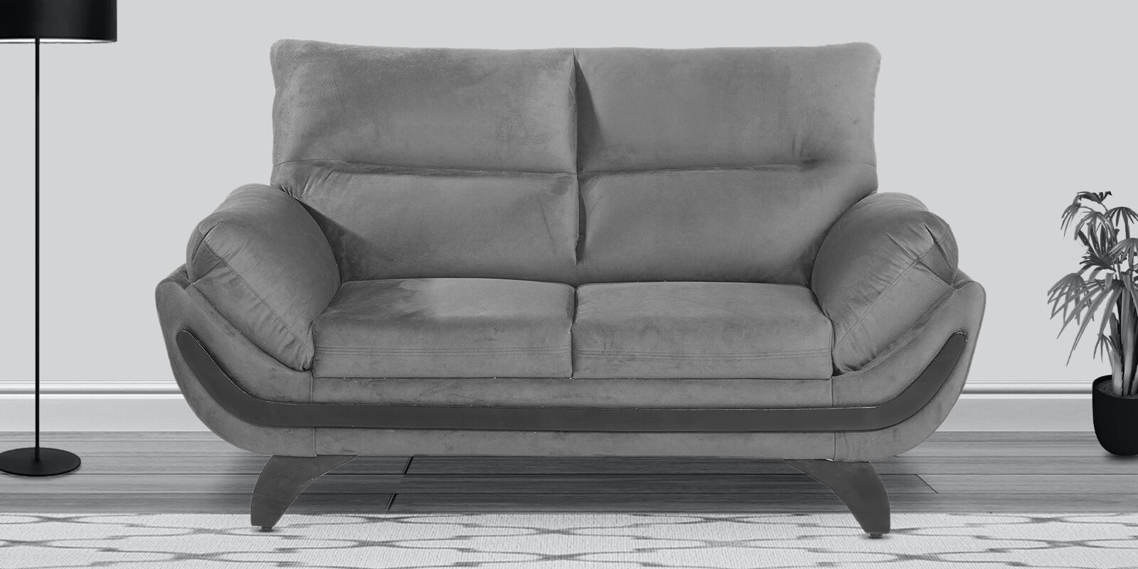 Oakland 2 Seater Sofa in Charcoal Colour Oakland 2 Seater Sofa in Charcoal Colour