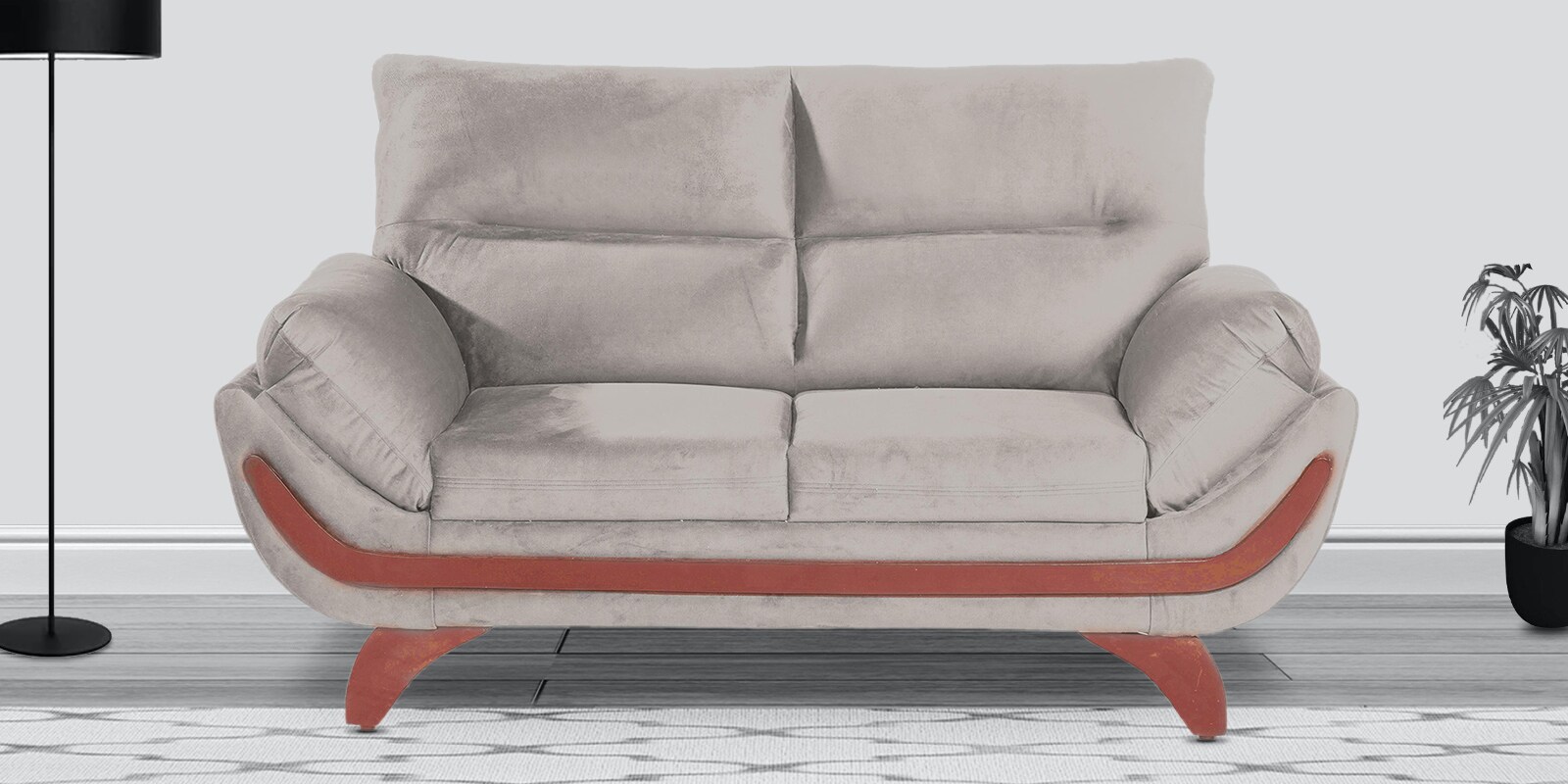Oakland 2 Seater Sofa in Grey Colour