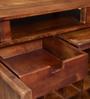 Oak Harbor Bar Cabinet & Counter in Provincial Teak Finish on Rent
