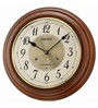 Brown Wood Oak Modern Wall Clock