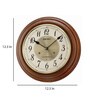 Brown Wood Oak Modern Wall Clock