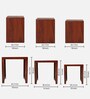 Oakland Nesting Table In Honey Finish