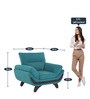 Oakland 1 Seater Sofa in Green Colour