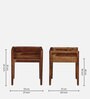 Oakland Sheesham Wood Dining Chair In Provincial Teak Finish