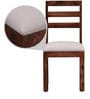 Oakland Sheesham Wood 6 Seater Dining Set in American Walnut Finish