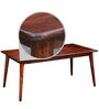 Oakland Sheesham Wood 6 Seater Dining Set in American Walnut Finish